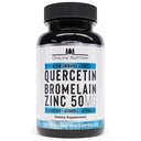 Suplemen Quercetin 500mg dengan Sambucus Elderberry, Bromelain, Vitamin C, Zinc 50mg, & Vitamin D3 5000 IU - Antioksidant & Imune Kesehatan Dukungan Zinc Quercetin