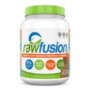 Rawfusion- Vegan Protein Powder, Natural Chocolate - 30 Serbu, 21g of Plant Based Protein, Low Net Carbs, Non-Dairy, Gluten / Laktosa Free, Soy Free, Kosher, Non-GMO, 2lbs Pound