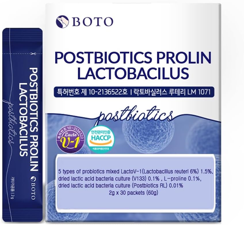 BOTO Care Korean Progorious Pregnant Proline Breast Milk Lacnoillus, Colon Cleanse, Support kekebalan tubuh - 1 Bulan (30 Pack, PostBiotics)