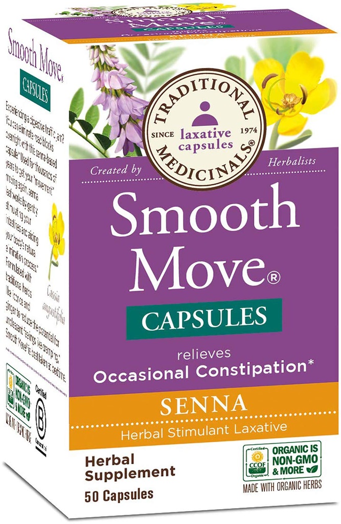 Obat Tradisional - Gerakan halus Senna, 50 Kapsul