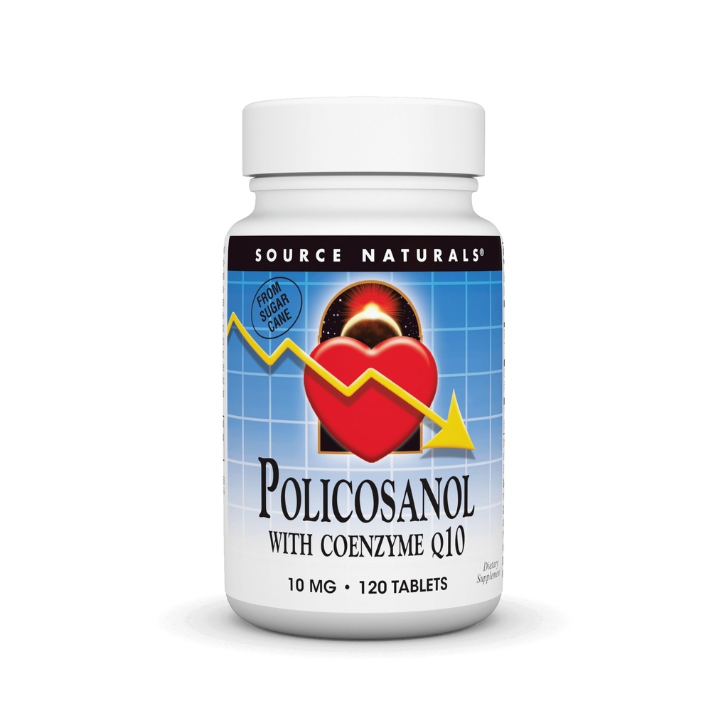 Sumber Policosanol dengan Koenzim Q10, 10 Mg -120 Tablet