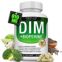 Dim Supplemen 910 mg Plus BioPerine Complex - Diindolylmetana untuk mendukung Hormone Balance dan Estrogen Metabolisme, membantu Menopause Acne PCOS Better Skin Bodybuilding, untuk Pria 60 Capsules