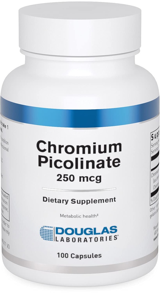 Laboratorium Douglas Chromium Picolinate (250 mcg) 126; Menyediakan Metabolisme Sehat 124; 100 Kapsul