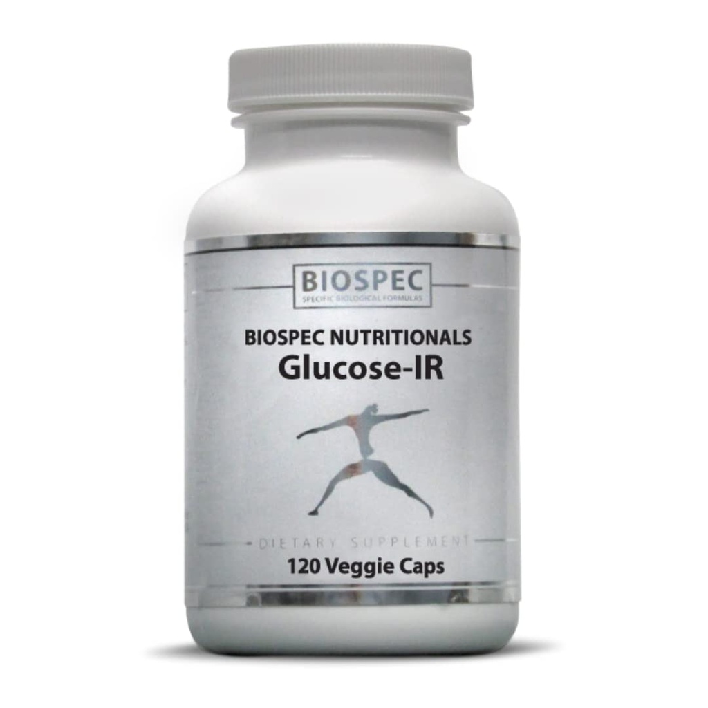 Biospec Nutritionals GlucoseIR - Cinnamon Extract, Chromium, Berberine, dan Biotin (120 Kapsul)