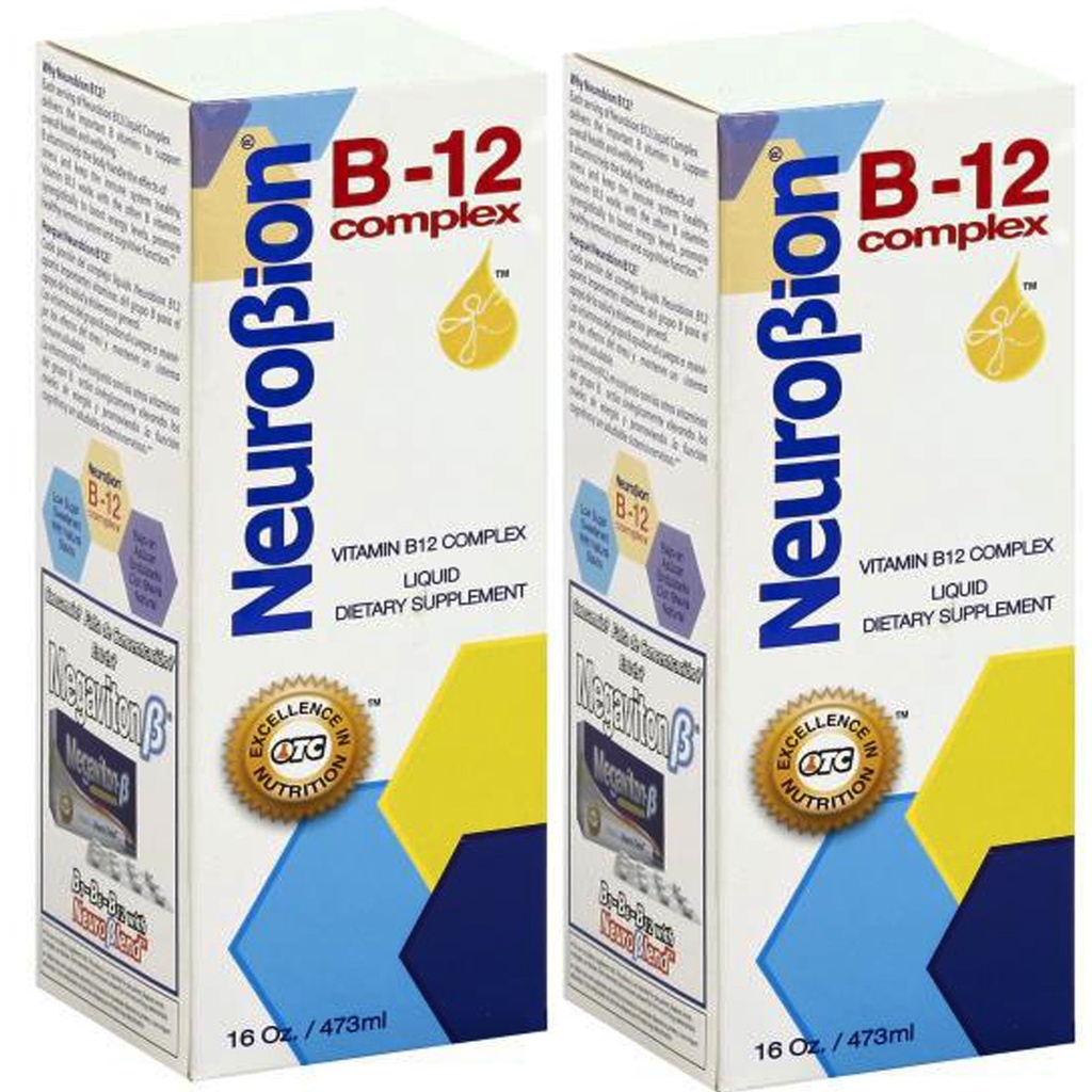 Neurobion Vitamin B12 Kompleks 16 Oz Liquid Citrus Flavor 2 Pack