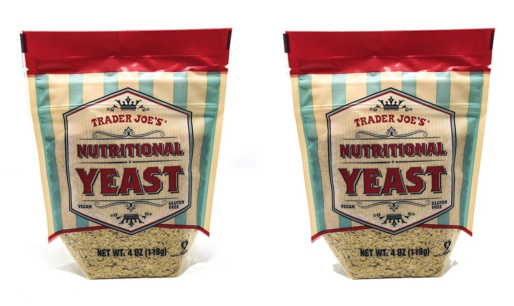 Trader Joe 's Nuttrationary Yeast - Vegan, Gluten- free, 4 Ounce - PACK OF 2