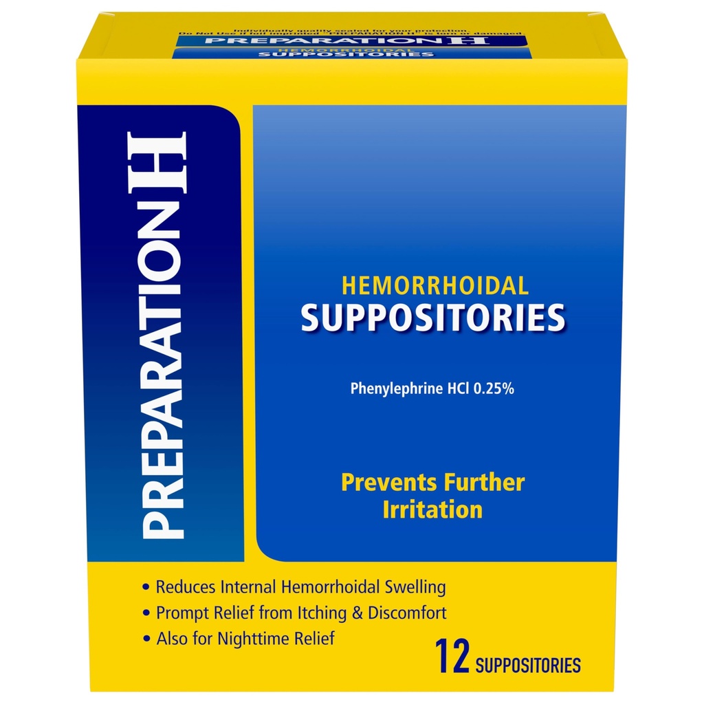 Preparation H Heembehoid Supportation For Itching And Discomfort Relief - 12 Count (Pack of 1)