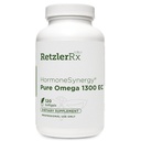 HormoneSynergy Omega 1300 EC Fish Oil Softgels - High- Power Omega 3 Suplemen dengan Enhanced Absorpsi - IFOS Verifikasi, Hienic Coated, 600mg EPA, 260mg DHA - 120 Count