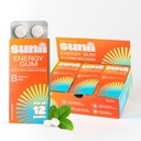 Sunii - Gum Energi - NEW Quick Boost Energy & Focus - 50mg Caffeine Gum - Vitamin B6 & B12, Taurine, Vegan, No Sugar, Zero Calorie, Fresh Mint Taste - Lebih cepat dari Chews, Mines, Gels (96pcs)