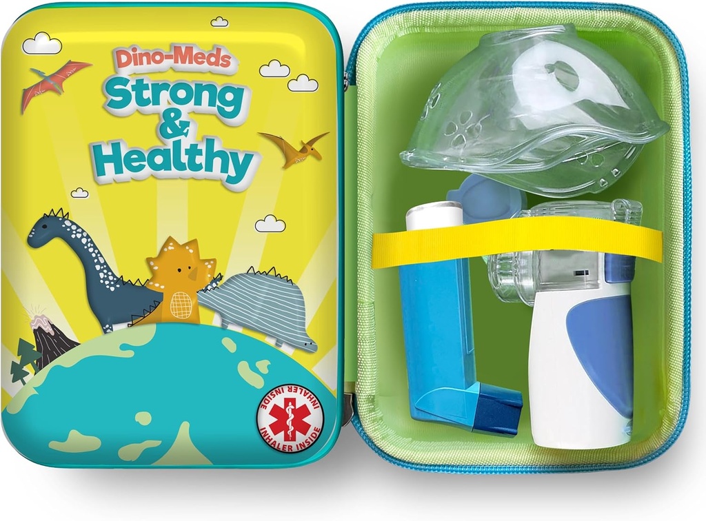 Vivelle Carryle Case for Portable Handheld Inhaler Nebulizer Machine for Dewaty and Kid, Asthma Inhaler Travel Case, Handheld Mesh Atoizer Machine Hoder, Inhaler Spacer Bag. Hanya Kasus