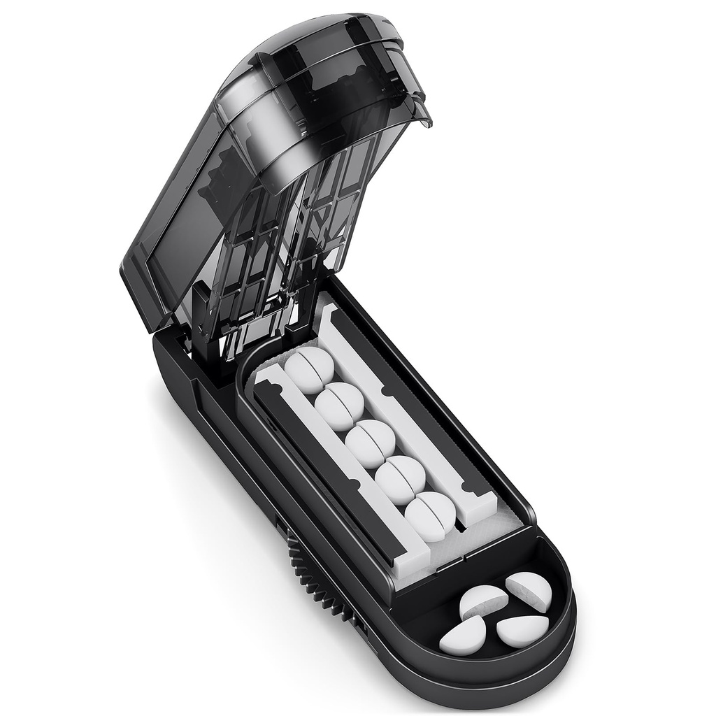 DEPAD Pill Cutter Splitter untuk Pemotongan Beberapa Pil, Adjustable Pill Cutter Splitter untuk Pil Kecil dan Kecil Dengan Accurate Aligment, untuk Kecil atau Besar Tablets dengan Sharp Safe