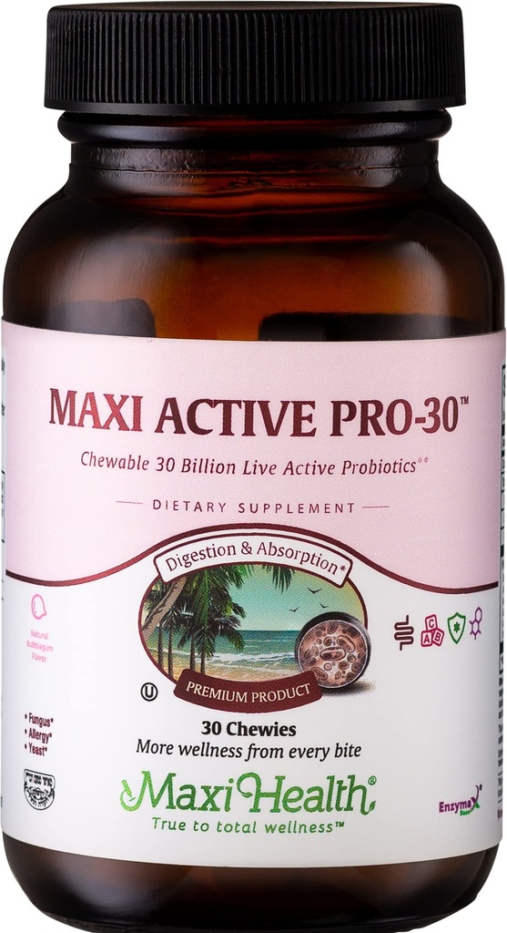 Maxi Active Pro-30 ™ Cable Tablet Children Friendly Bubble Gum Flavor