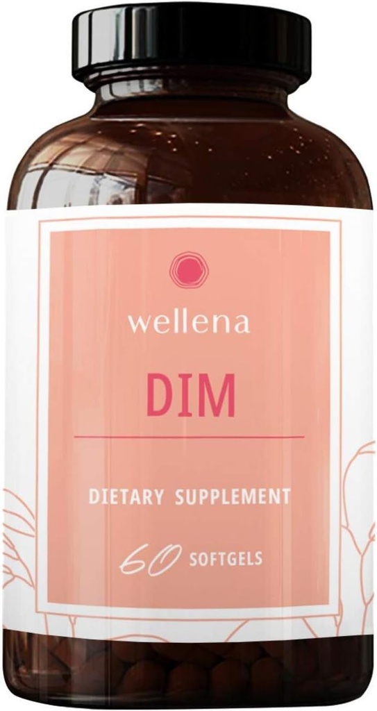 Suplemen DIM Wellena oleh Magdalena, 100mg - All Natural Diindolylmetana, Estro Duption, Maksimum Absorpsi, Menopause Dukungan, 60 None-GMO Softgeels Itu adalah Gluten Free, Dairy Free, Soy Free