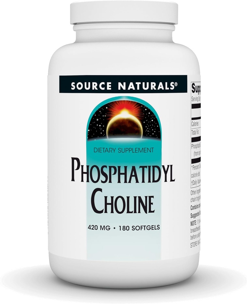 Sumber Phoshatidyl Choline, di Lecipthin 420 mg Dietary Suftgels - 180 Softgels