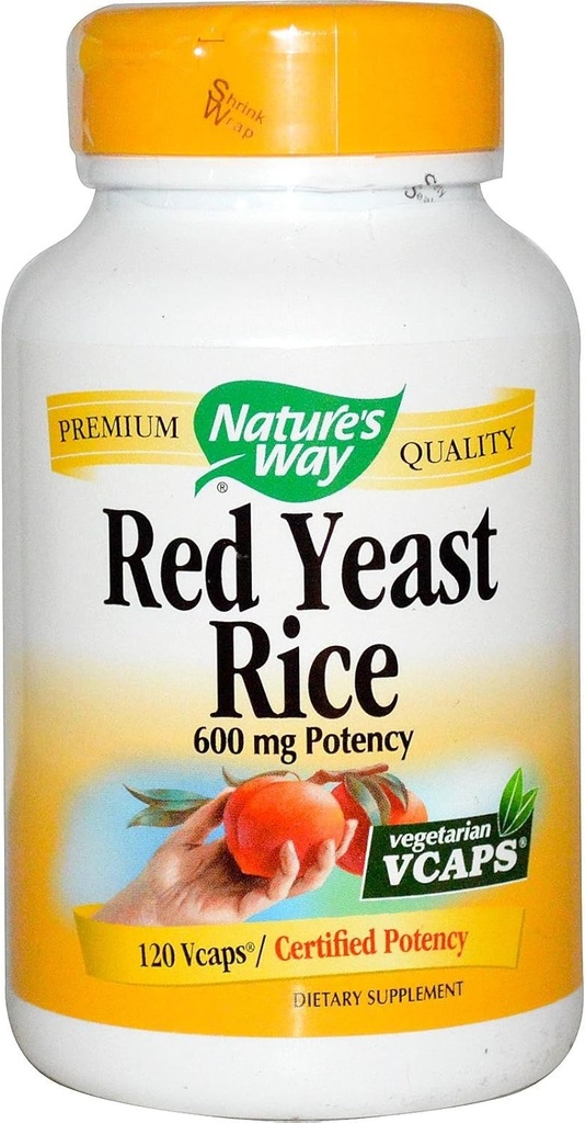 Nature 's Way Red Yeast Rice, 500mg 120 Vegetarian Capsules