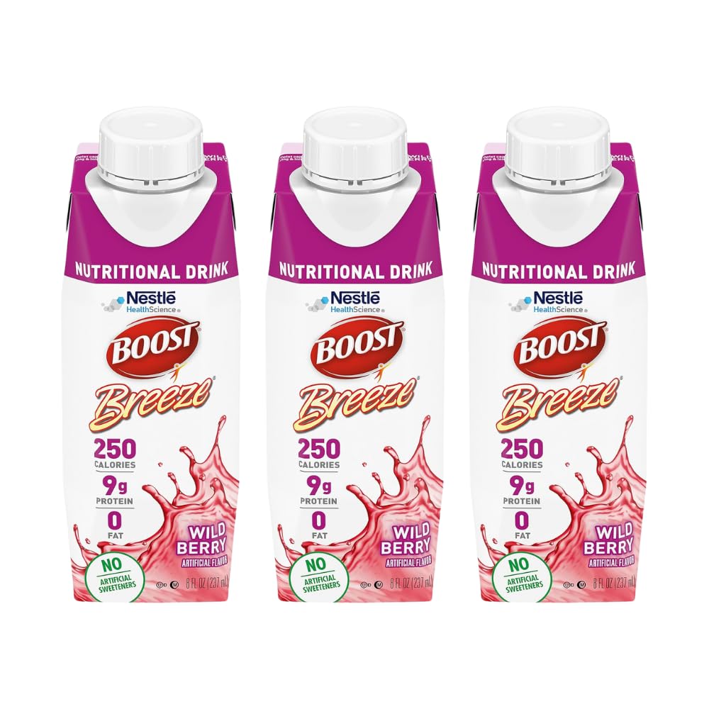 Boost Breeze Nutration Drink Wildberry, 8 Fl Oz (Paket 3)