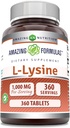 Amazing Formulas L- Lysine 1000 Mg 124; 360 Tablet 126; Tambahan Dieter