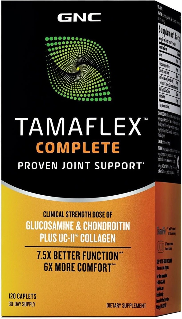 Tamaflex GNC Lengkap, Menyediakan Dukungan Bersama, 120 Caplets