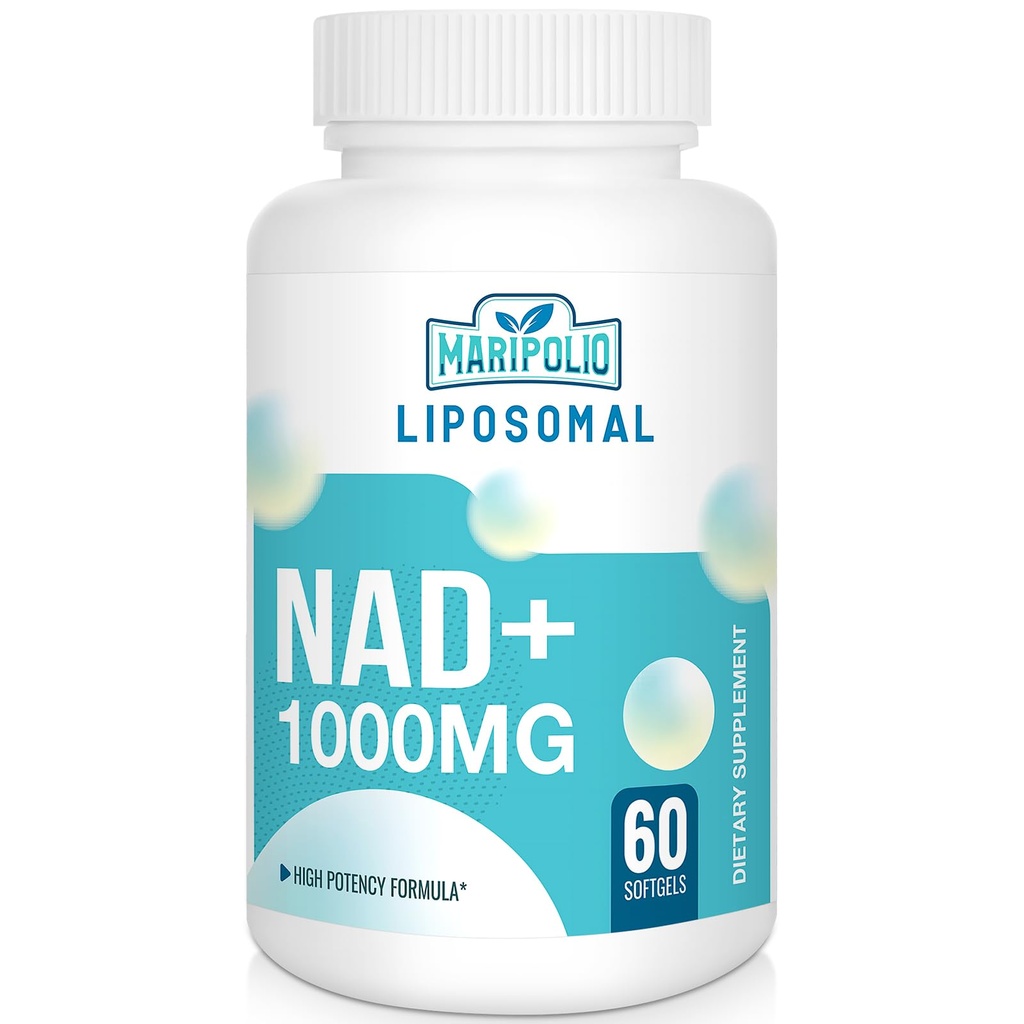 Lipomal NAD + Supplement 1000 mg 124; Tertinggi NAD Pontec 124; Max Absorpsi 124; Pure NAD Supplemen; Energy and DNA Repair, Aging Pertahanan, Fungsi Otak 124; 60 Softgels