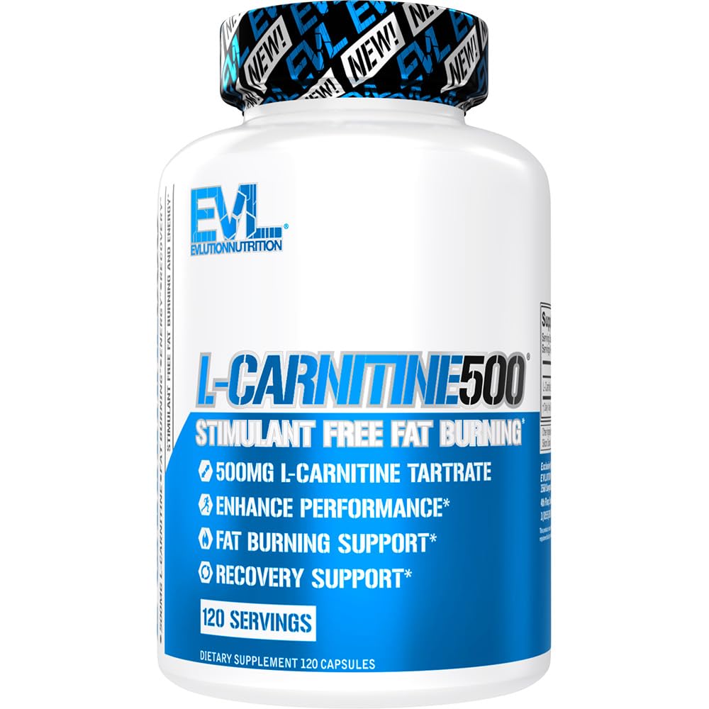 EVL L- Carnitine Supplemen untuk Weight Los Dupport - L Carnitine Tartine for Cellular Energy Endurance and Fat Burning Support - Stimulant Free Amino Acid for Fat Metabolisme (120 Servings)