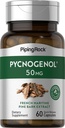 Piping Rock Pycnogenol Suplemen 1124; 50 mg 124; 60 Capsules 12.4; French Maritim Pine Bark Extract 124; Pinus Pinaster for Men and Women 124; Nor-GMO, Gluten Free