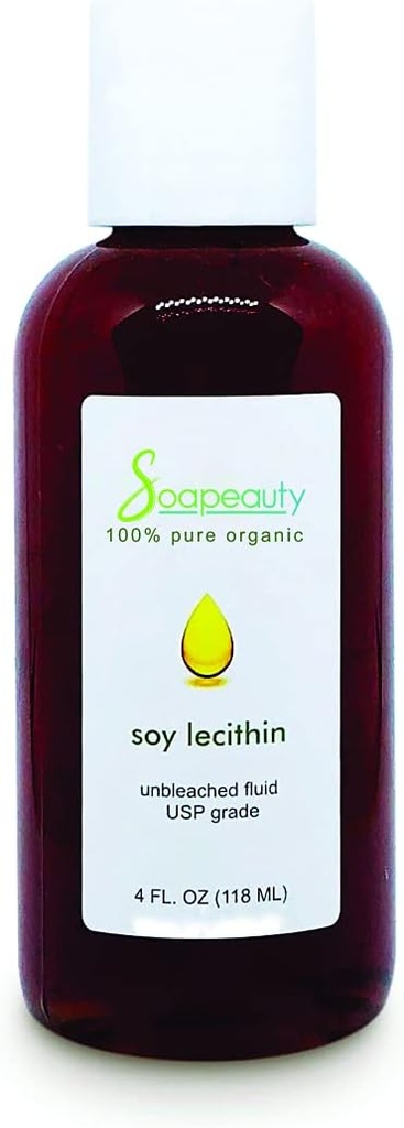 Soapeashish Lecithin Soy Unbleched Fluid Liquid Skin Hair Nails Kesehatan 4 OZ sampai 7 LBS (Ukuran: 8 OZ)