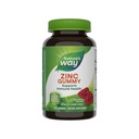 Nature 's Way Zinc Gummies, Imune Dukung Gummy with 100% Daily Value of Zinc per 1 - Gummy Serving *, Dewata & Anak-Anak 9 +, Gluten Free, Tanaman-berbasis Pectin, Dicampur Berry Flavored, 120 Gummies