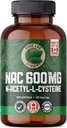 Lab Murni Vitamin NAC (N- Acetyl- Cysteine) 600 mg - 120 caps Dibuat di Kanada
