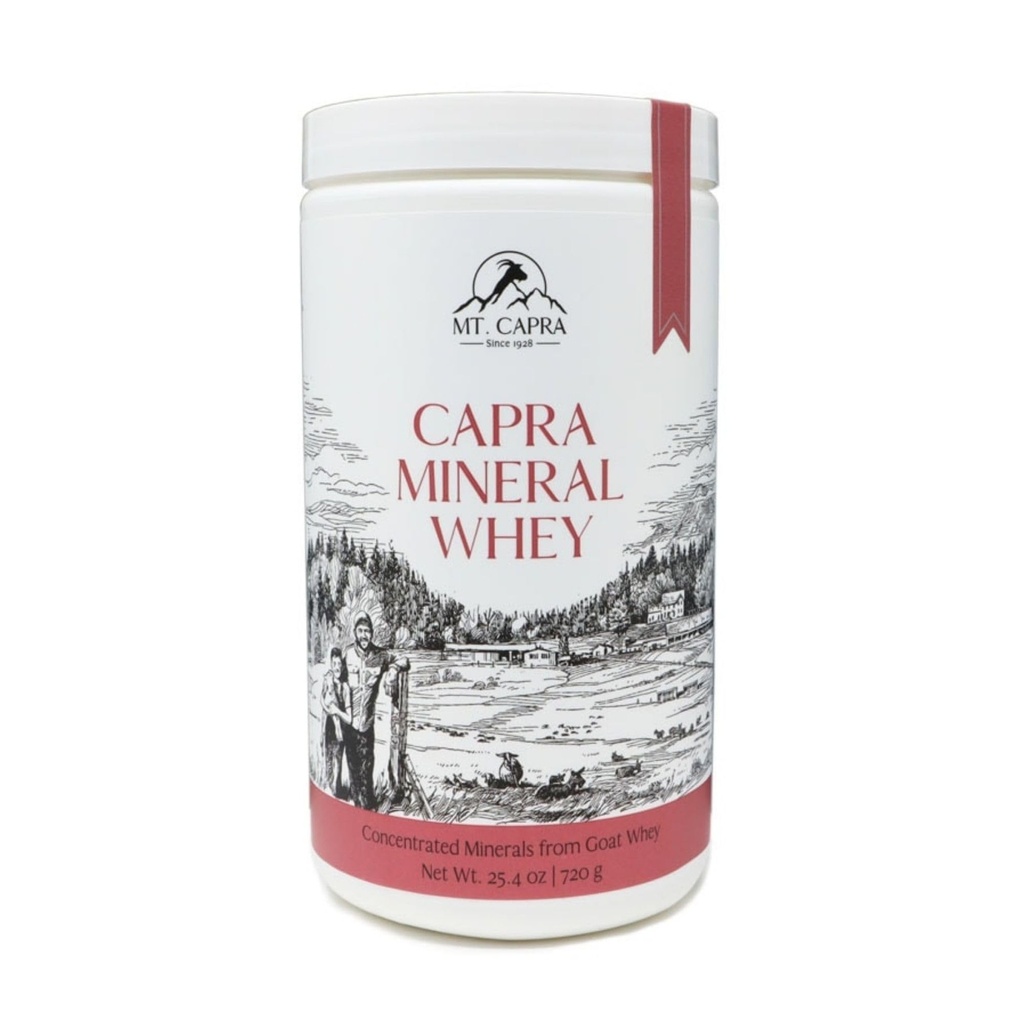 Gunung Capra Mineral Whey 124; A Whole Food, Bio- Tersedia Mineral / Electrolite Powder Suplement dari Kambing Milk Whey, Rich in Potasium, Alkalisasi 124; 28 Servings - 25.4 oz