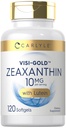 Carlylylexanthin 10mg 124; 120 Softgels 124; Dukungan Kesehatan Mata dengan Lutein 14; Non-GMO, Gluten Free Supplemen