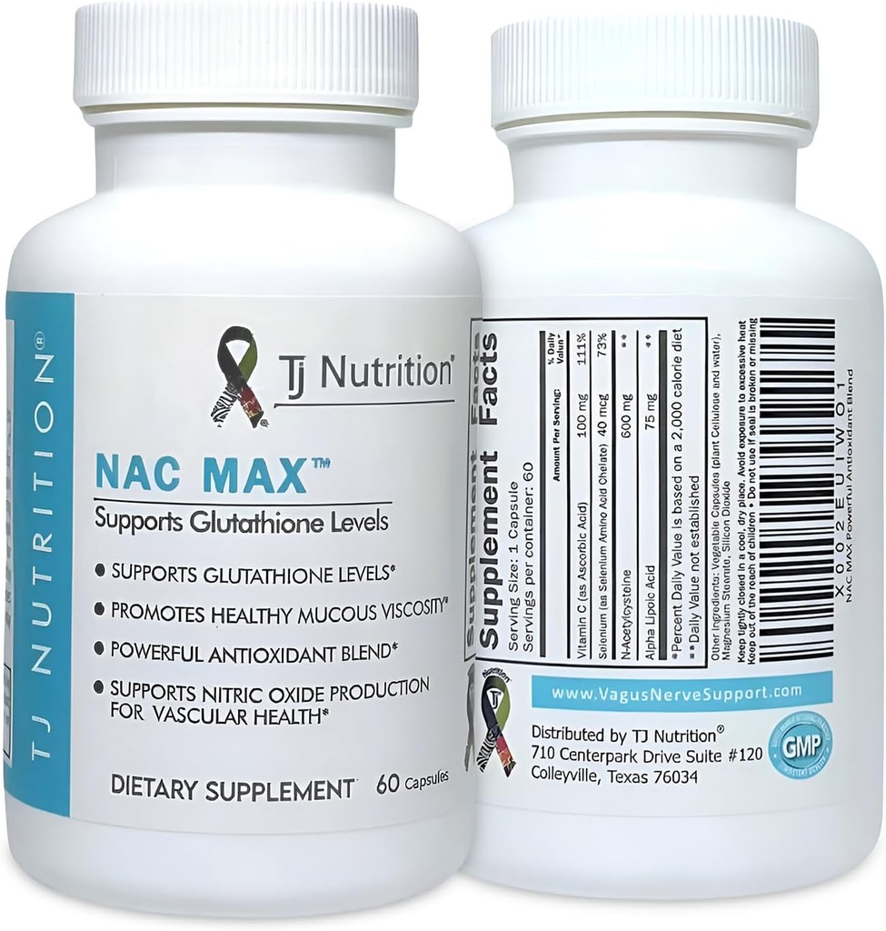 NAC MAX ™ - The Ultimate N- Acetylcysteine Blend - mendukung sistem kekebalan - pernapasan kesehatan - hati - lebih baik daripada NAC saja