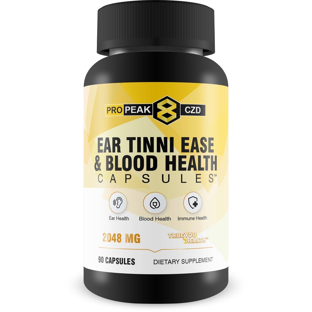 Relief Natural Tinnitus Ear Tinnie Eny Immune Boost - Our Best Tinnitus Relief for Ringing Ears Immune Supplement - Blood Boar Health - Immune Boost Blood Builder Blood Health Pills