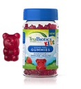 Unsur Trubiotik untuk Anak-anak dengan Prebiotik & Vitamin C, Sugar-Free Gummies untuk Dukungan Kesehatan Digetical & Imune, Probiotik Anak-Anak Chewable, Flavor Strawberry Alami, 40 Gummi