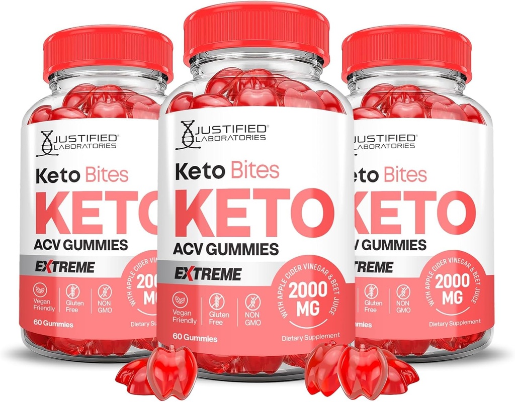 Laboratorium yang disederhanakan (3 Kemo Bito ACV Gummies Extreme 2000MG Keto Bites Keto Gummies Apple Cider Vinegar Diformulasikan dengan Poder Beet Juice B12 Vegan Non GMO 180 Gummys