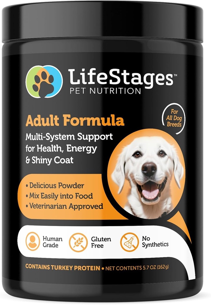Tahap 2: Multivitamin Dewasa Formula untuk Anjing 124; All-inone Dukungan dari Wheight Management, Kesehatan Digetical, Hip & Joint Pain, Stress & Anxiety & more, All Natural - Vet Approved