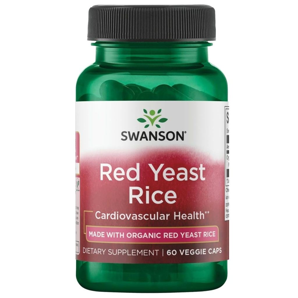 Swanson Dibuat dengan Organik Tradisional Rice Merah 600 Juta 60 Veg Capsules