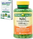 Tambahan NAC N-Acetyl Cysteine 124; 1000mg, 100 Count 124; Dukungan Ammune, Vegetarian Capsules 124; Bebas, Soy Free, Laktosa Bebas 124; dengan Selenium dan Molybdenum