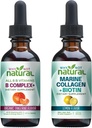 Mengapa tidak alami Vitamin B Kompleks Liquid Drops dan Marine Liquid Collagen untuk Rambut, Kulit dan Nails