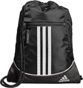 adidas Alliance Sackpack - Drawstring Backpack Small Bag for Men and Women, Black, One Size