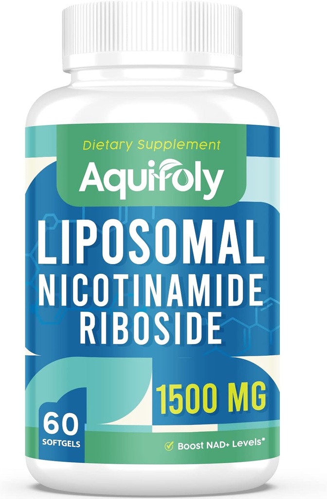 Lipomal Nicotinamide Tambahan 2000 mg dengan TMG dan Pterostilbene untuk Absorpsi Maksimum, Superior untuk NAD, Boosting NAD +, Cellular Energy, dan Pertahanan Umur, 60 Softgeels