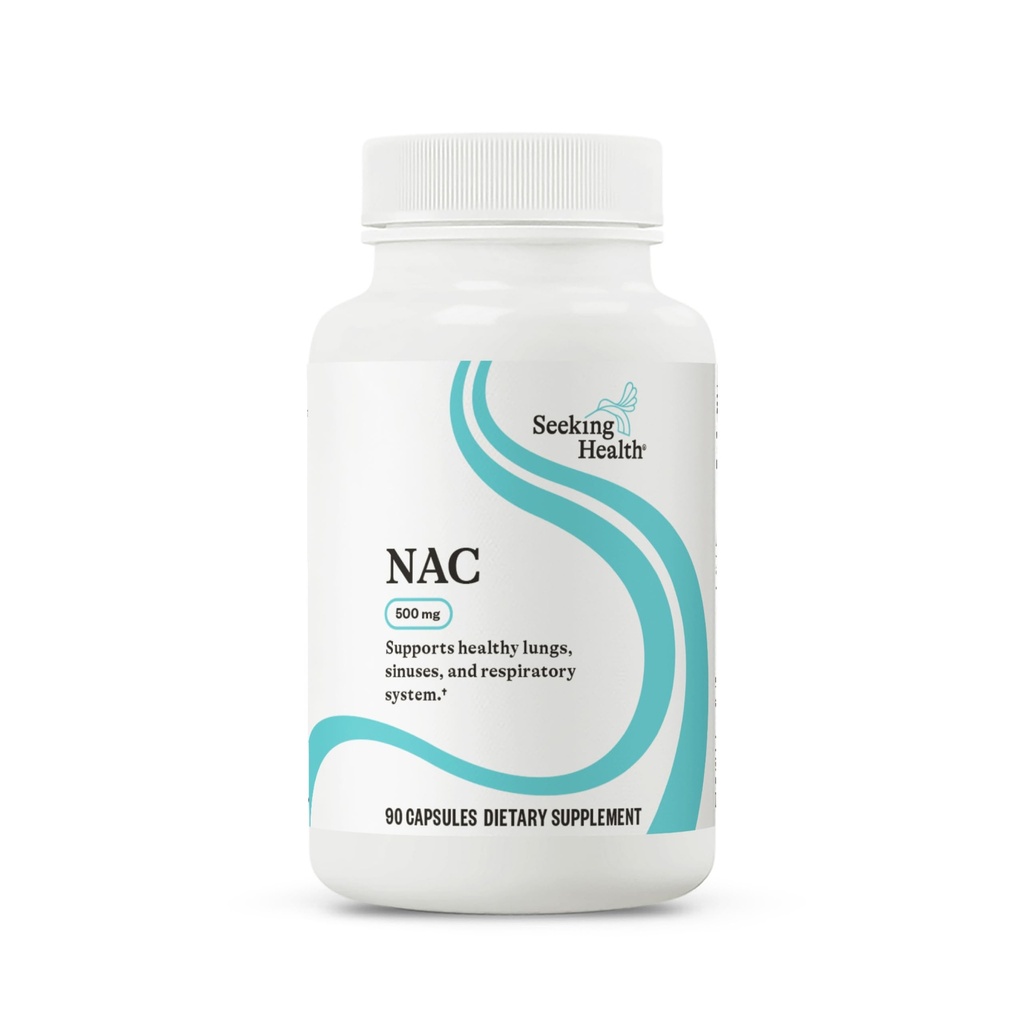 NAC 124; 500 mg N-Acetyl-L- Cysteine 124; Aksi Detoxifying kuat 124; 90 Easy- To-Swallow Kapsules 124; Free of Common Allergens 126; Seek Kesehatan