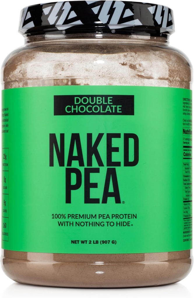 NASD Pea - Double Chocolate Protein dari US & Canadian Farms, Organic Cococoa, Organic Coconut Sugar - No GMO, No Soy, and Gluten Free, Aid Growth and Recovery - 21 Servings