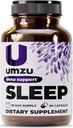 Suplemen Dukungan Tidur UMZU Magnesium dengan GABA dan L-Theanine, Relaksasi Tubuh Lengkap dan Dukungan Mood, Non-Melonalin Formula - 180 Kapsul