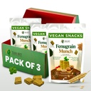 Tad Bit 's Fenugrain Munch 124; Premium Indian Handmade Salty Vegan Biskick Scrack Scracks