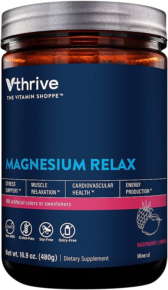 Magnesium Relax Powder - Mendukung Relaksasi Stress & Muscle - Raspberry Lemon (16,9 oz)