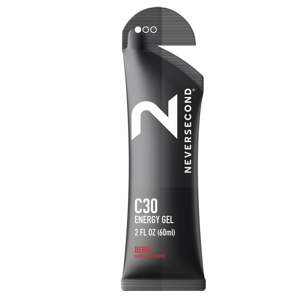 Tak pernah kedua C30 Energy Gel, Performance Nutition & Hidration, Never2 Energy Gel for Ultra Triathlons, Cycling & Marathons (Berry Flavor, 12- Count Pack)