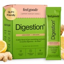 Feel Goods Gut Guardian, Organic Fiber, Probiotic & Prebiotic Powder, Sugar Free, Herbs for Bloat, Gut Health Support, Digetical Health for Men & Women, Non GMO, Vegan, Lemon Ginger, 15 Count
