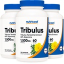 Tribulus Nutricost Terrestris Ekstrak 750mg, 120 Capsules (3 Botol)