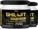 Shilajit Pure Himalaya Organik dengan Fulvic Acid, Humic Acid, dan 85 + Trace Minerals - Dukungan untuk Produksi Energi, Sistem & Kognitive Kesehatan - 2Packs 20g untuk 80 Hamba