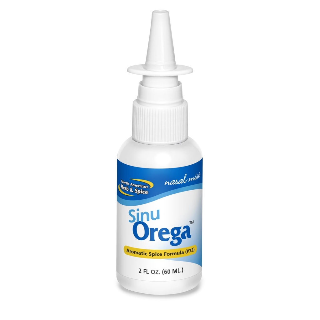 - All- Nasal Spray - Oregano Oil & Sage untuk mendukung Respon Heally Sinus - Non-GMO, Alkohol Bebas, Tanpa Perlakuan Kimia atau Sintetik